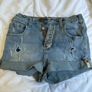 One X One Teaspoon Denim Shorts